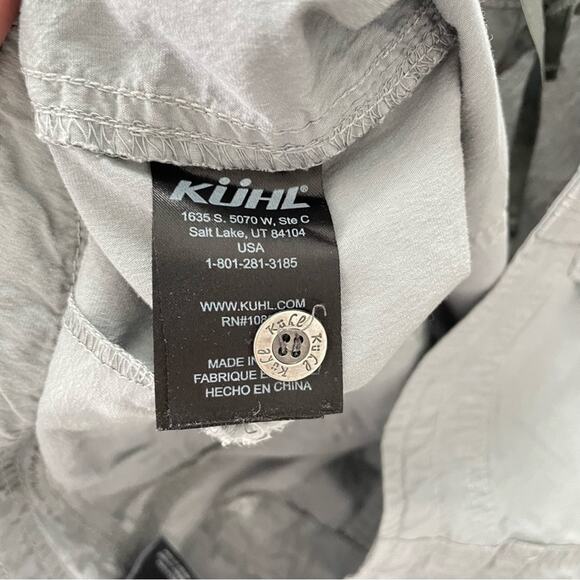 Kuhl | Womens Kontra Mid Rise Outdoor Shorts Grey Hiking Camping Athletic Size 6 - Picture 8 of 12